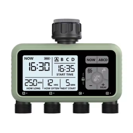 Προγραμματιστής Βρύσης 4 Στάσεων με Ηλεκτροβάνες